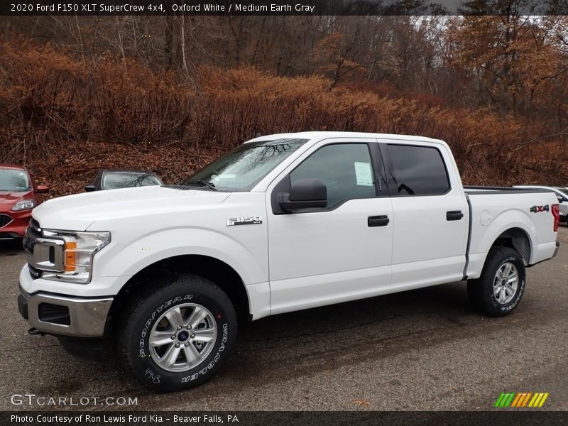 Oxford White / Medium Earth Gray 2020 Ford F150 XLT SuperCrew 4x4