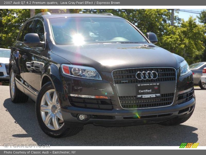 Lava Gray Pearl Effect / Espresso Brown 2007 Audi Q7 4.2 Premium quattro