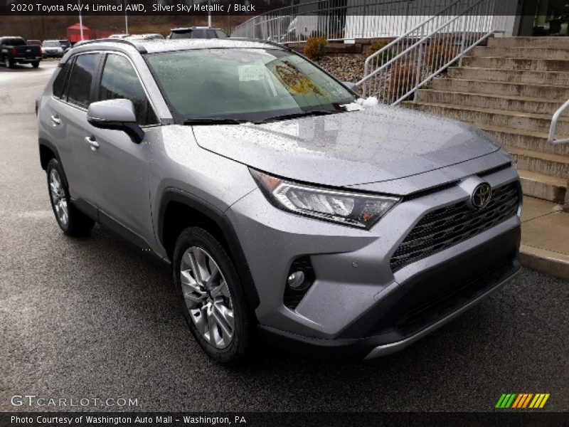 Silver Sky Metallic / Black 2020 Toyota RAV4 Limited AWD