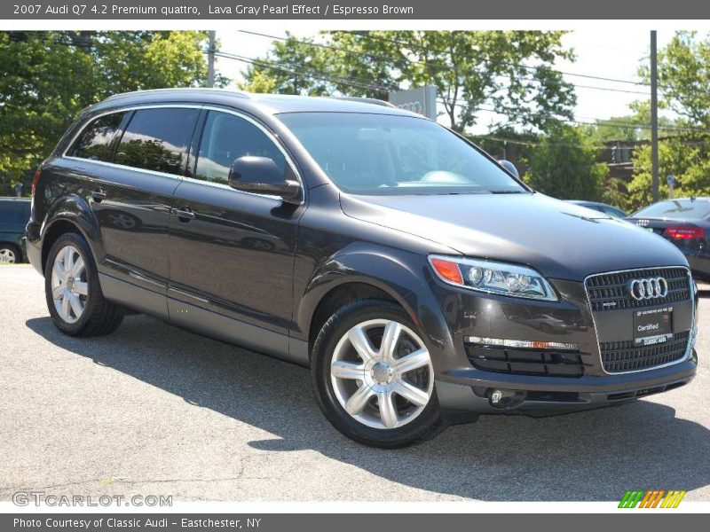 Lava Gray Pearl Effect / Espresso Brown 2007 Audi Q7 4.2 Premium quattro