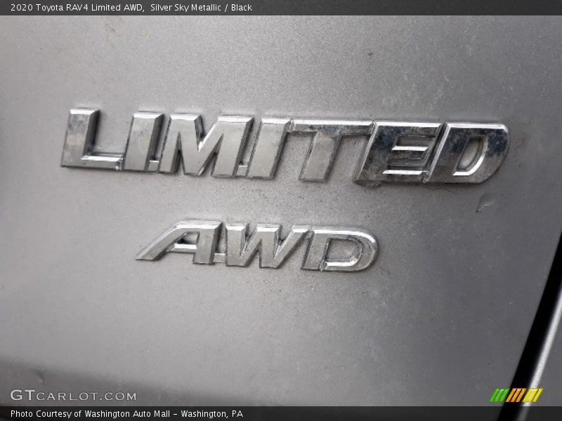 Silver Sky Metallic / Black 2020 Toyota RAV4 Limited AWD