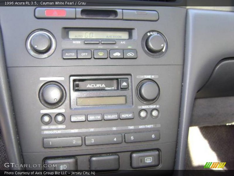 Cayman White Pearl / Gray 1996 Acura RL 3.5