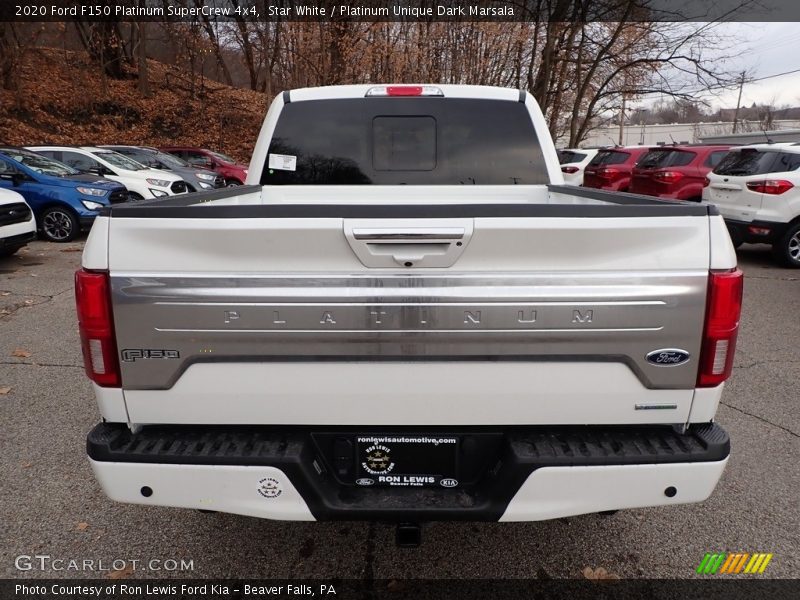 Star White / Platinum Unique Dark Marsala 2020 Ford F150 Platinum SuperCrew 4x4