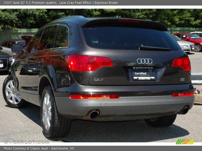 Lava Gray Pearl Effect / Espresso Brown 2007 Audi Q7 4.2 Premium quattro