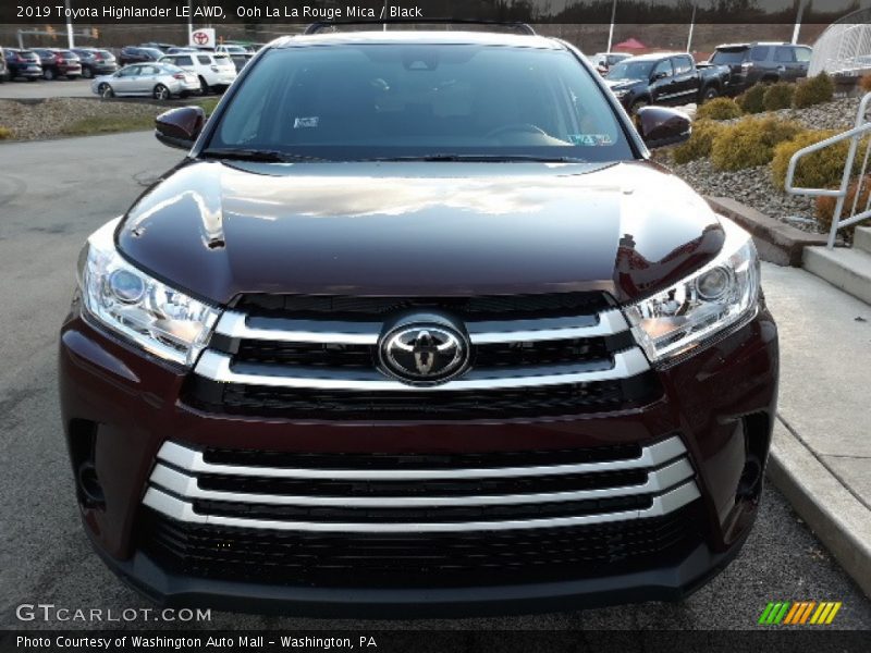 Ooh La La Rouge Mica / Black 2019 Toyota Highlander LE AWD