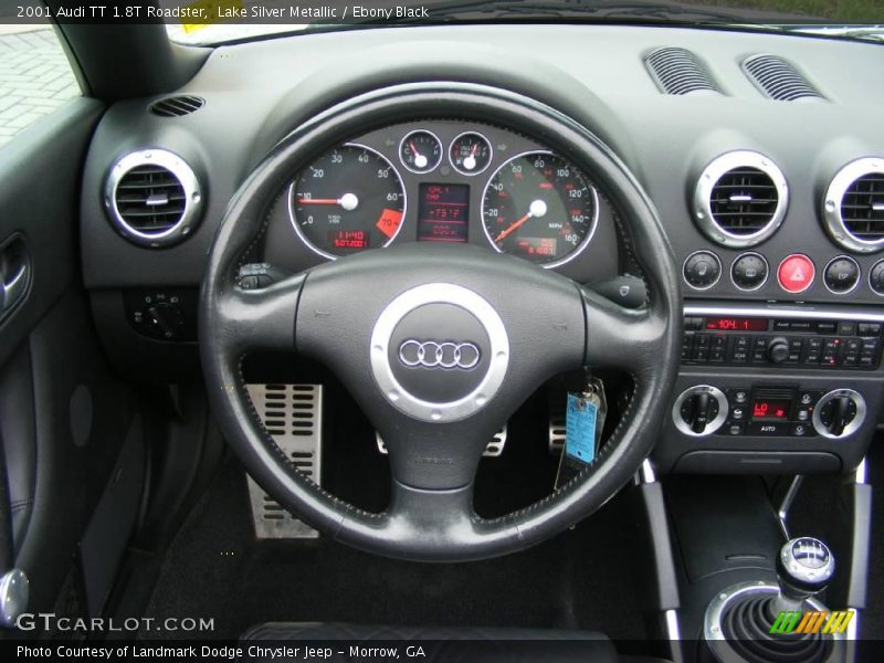 Lake Silver Metallic / Ebony Black 2001 Audi TT 1.8T Roadster