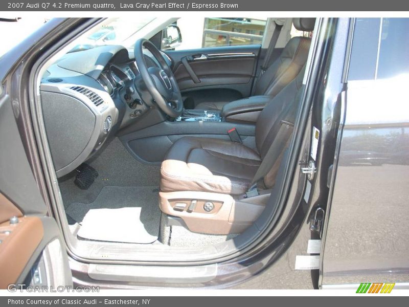 Lava Gray Pearl Effect / Espresso Brown 2007 Audi Q7 4.2 Premium quattro
