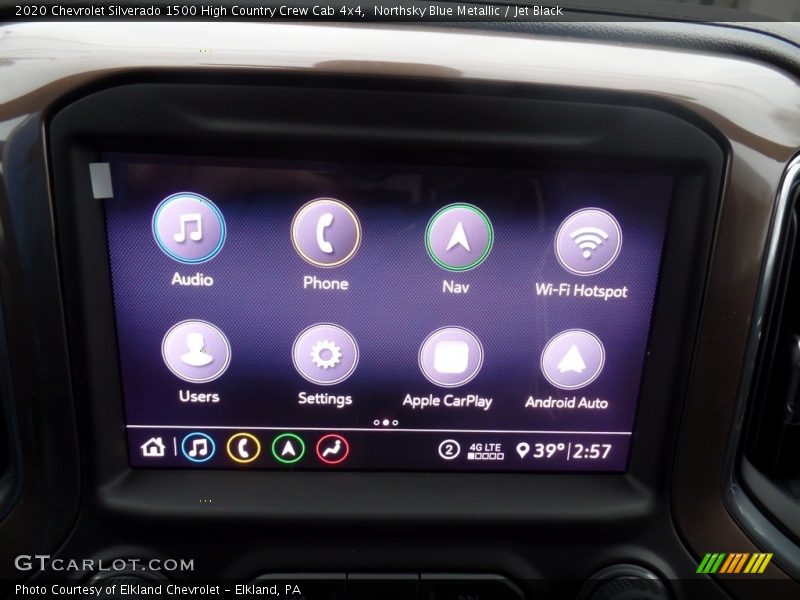 Northsky Blue Metallic / Jet Black 2020 Chevrolet Silverado 1500 High Country Crew Cab 4x4