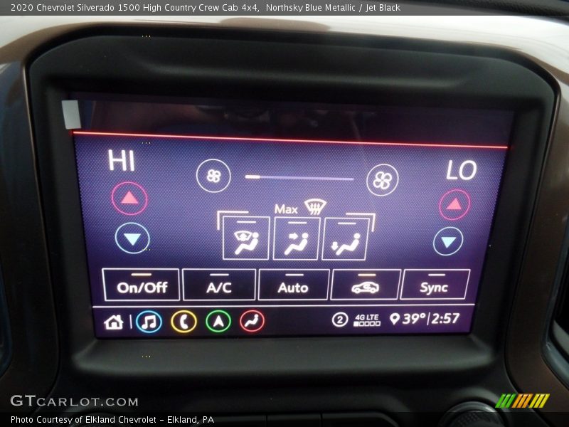 Northsky Blue Metallic / Jet Black 2020 Chevrolet Silverado 1500 High Country Crew Cab 4x4