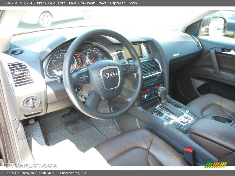 Lava Gray Pearl Effect / Espresso Brown 2007 Audi Q7 4.2 Premium quattro