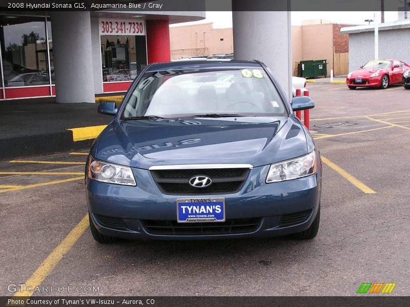 Aquamarine Blue / Gray 2008 Hyundai Sonata GLS