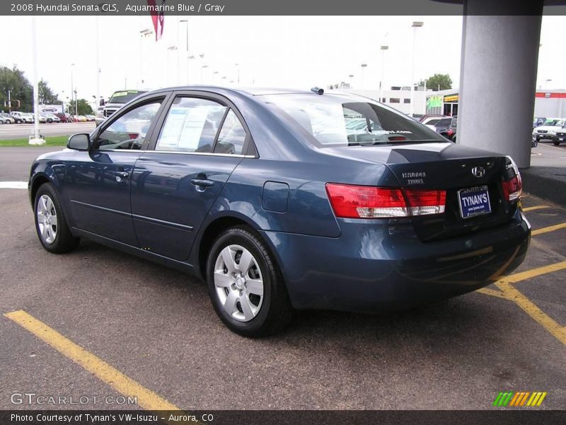 Aquamarine Blue / Gray 2008 Hyundai Sonata GLS