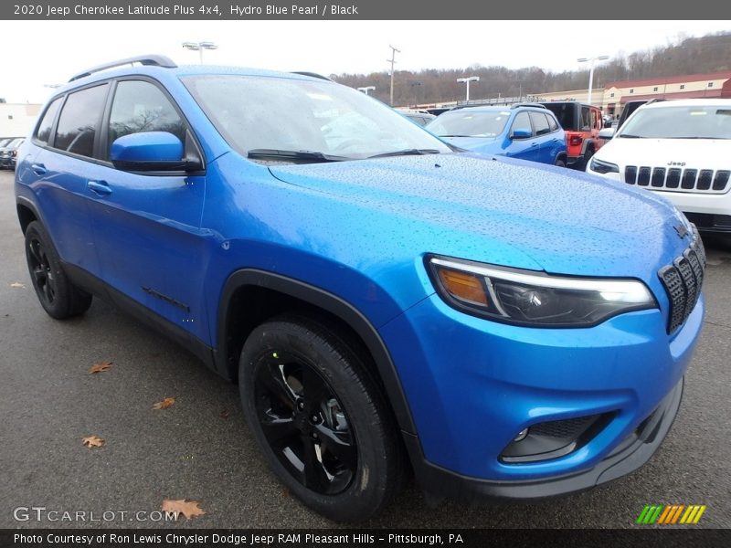 Hydro Blue Pearl / Black 2020 Jeep Cherokee Latitude Plus 4x4