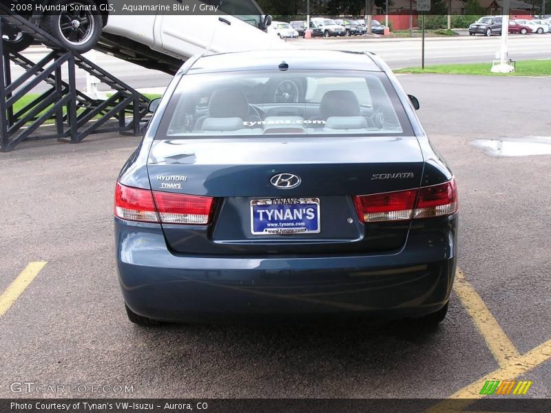 Aquamarine Blue / Gray 2008 Hyundai Sonata GLS
