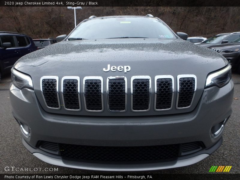 Sting-Gray / Black 2020 Jeep Cherokee Limited 4x4