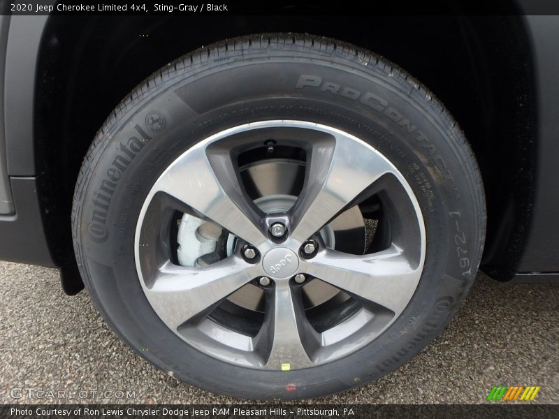 Sting-Gray / Black 2020 Jeep Cherokee Limited 4x4