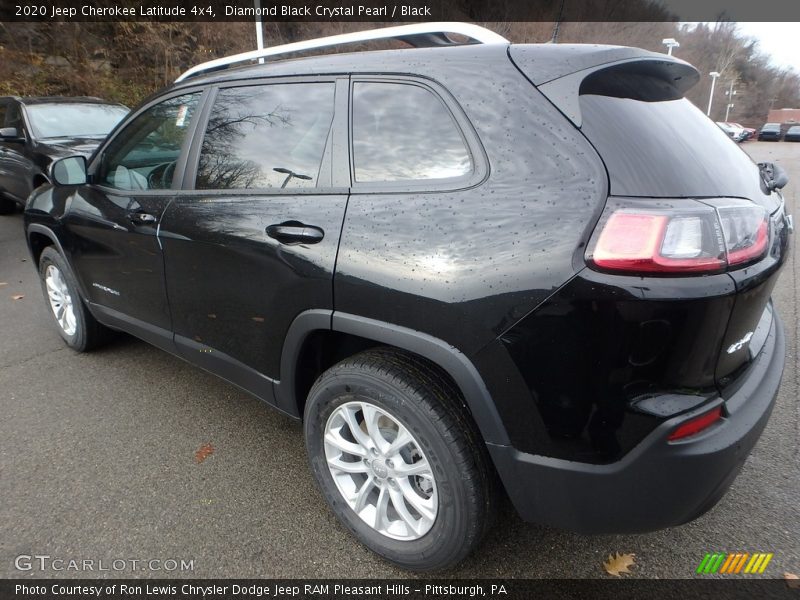 Diamond Black Crystal Pearl / Black 2020 Jeep Cherokee Latitude 4x4