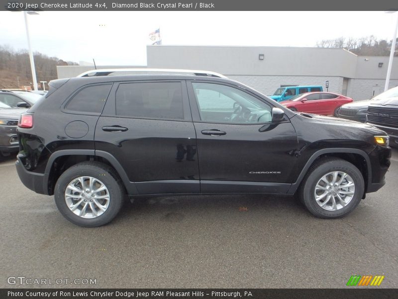 Diamond Black Crystal Pearl / Black 2020 Jeep Cherokee Latitude 4x4