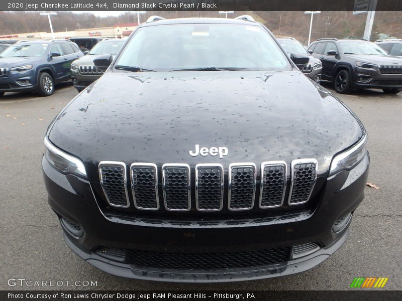 Diamond Black Crystal Pearl / Black 2020 Jeep Cherokee Latitude 4x4