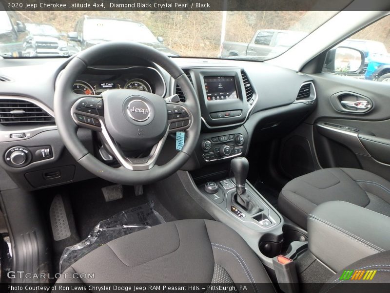Diamond Black Crystal Pearl / Black 2020 Jeep Cherokee Latitude 4x4