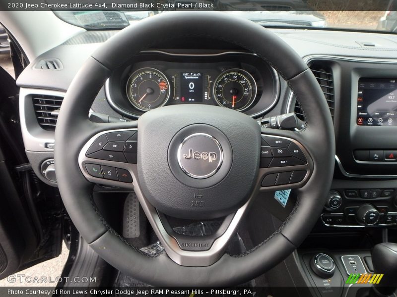 Diamond Black Crystal Pearl / Black 2020 Jeep Cherokee Latitude 4x4