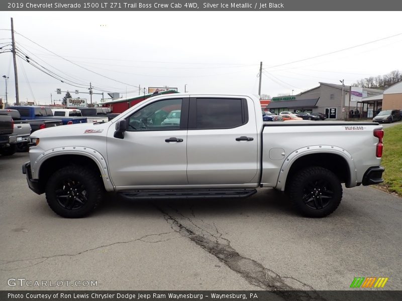 Silver Ice Metallic / Jet Black 2019 Chevrolet Silverado 1500 LT Z71 Trail Boss Crew Cab 4WD