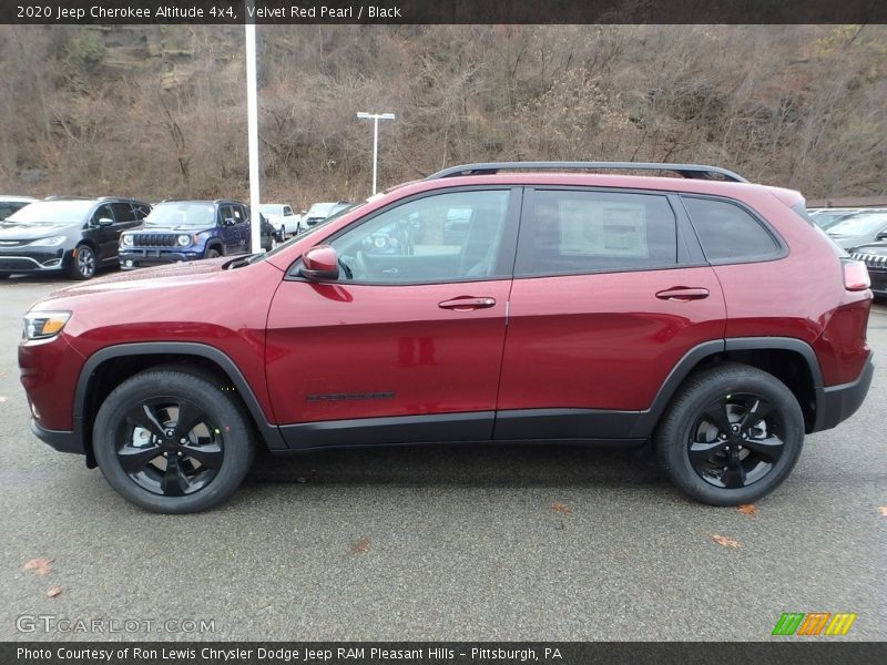 Velvet Red Pearl / Black 2020 Jeep Cherokee Altitude 4x4