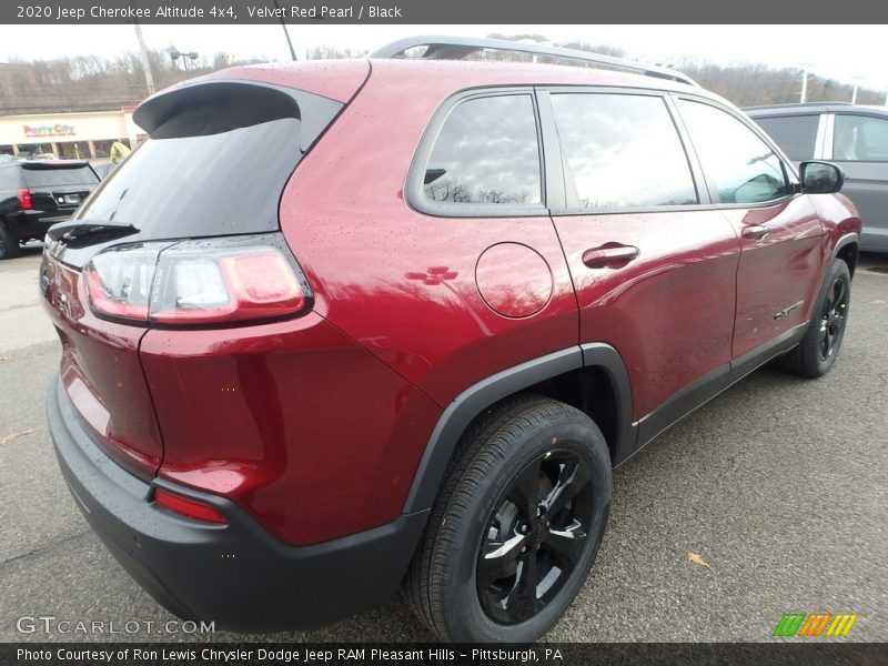 Velvet Red Pearl / Black 2020 Jeep Cherokee Altitude 4x4