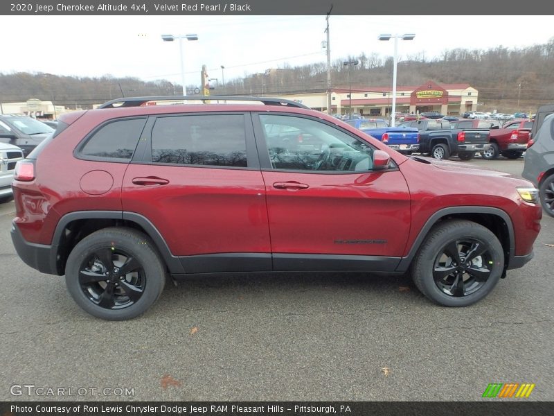 Velvet Red Pearl / Black 2020 Jeep Cherokee Altitude 4x4