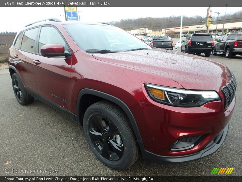 Velvet Red Pearl / Black 2020 Jeep Cherokee Altitude 4x4