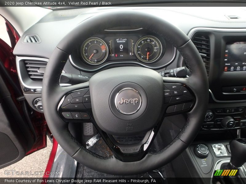 Velvet Red Pearl / Black 2020 Jeep Cherokee Altitude 4x4