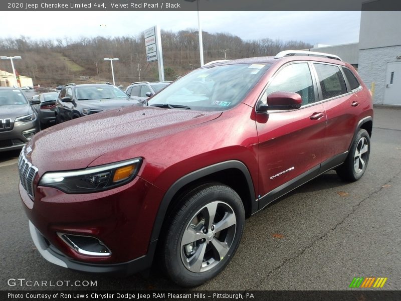 Velvet Red Pearl / Black 2020 Jeep Cherokee Limited 4x4