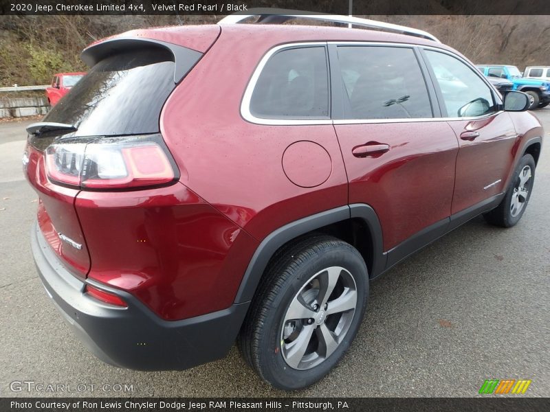 Velvet Red Pearl / Black 2020 Jeep Cherokee Limited 4x4