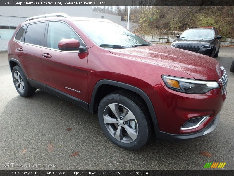 Velvet Red Pearl / Black 2020 Jeep Cherokee Limited 4x4