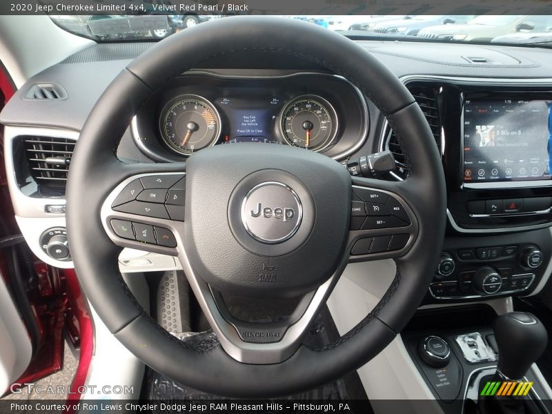 Velvet Red Pearl / Black 2020 Jeep Cherokee Limited 4x4