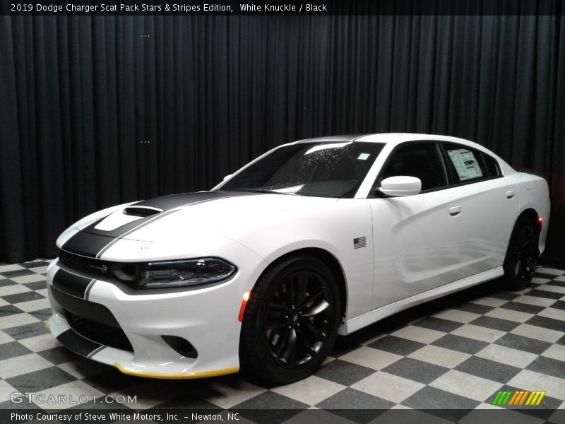 White Knuckle / Black 2019 Dodge Charger Scat Pack Stars & Stripes Edition