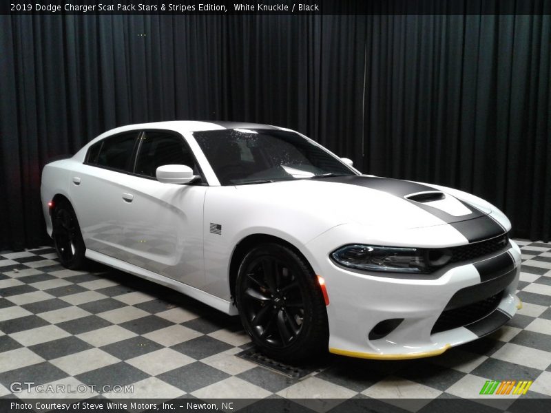 White Knuckle / Black 2019 Dodge Charger Scat Pack Stars & Stripes Edition