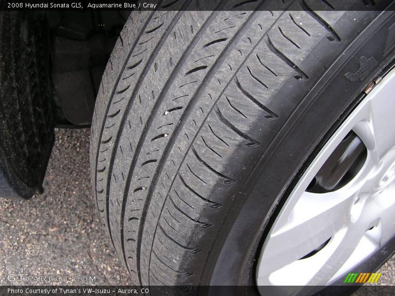 Aquamarine Blue / Gray 2008 Hyundai Sonata GLS