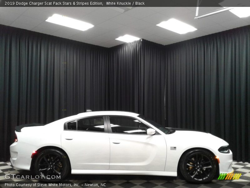 White Knuckle / Black 2019 Dodge Charger Scat Pack Stars & Stripes Edition