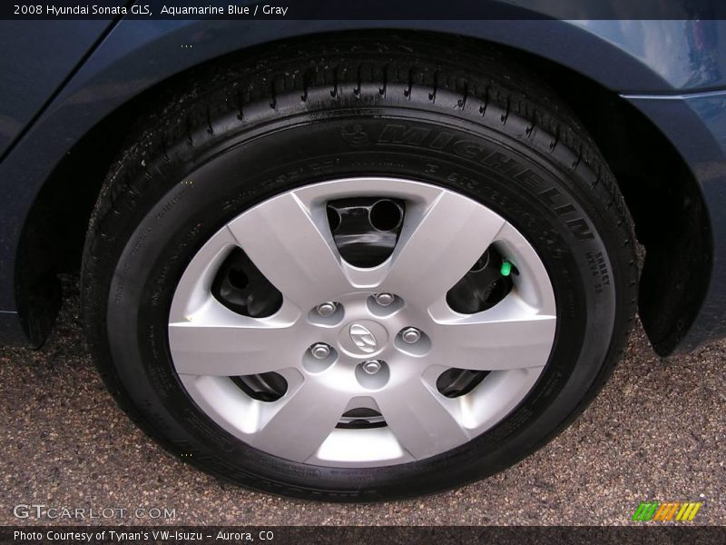 Aquamarine Blue / Gray 2008 Hyundai Sonata GLS