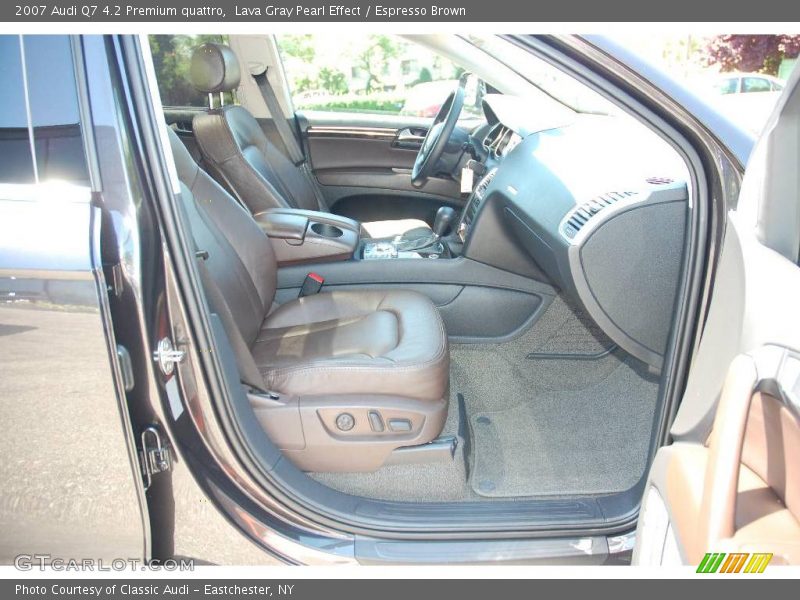 Lava Gray Pearl Effect / Espresso Brown 2007 Audi Q7 4.2 Premium quattro