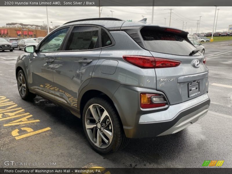 Sonic Silver / Black 2020 Hyundai Kona Limited AWD
