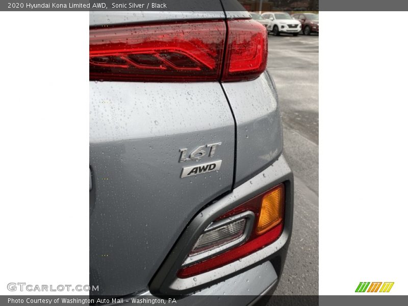Sonic Silver / Black 2020 Hyundai Kona Limited AWD