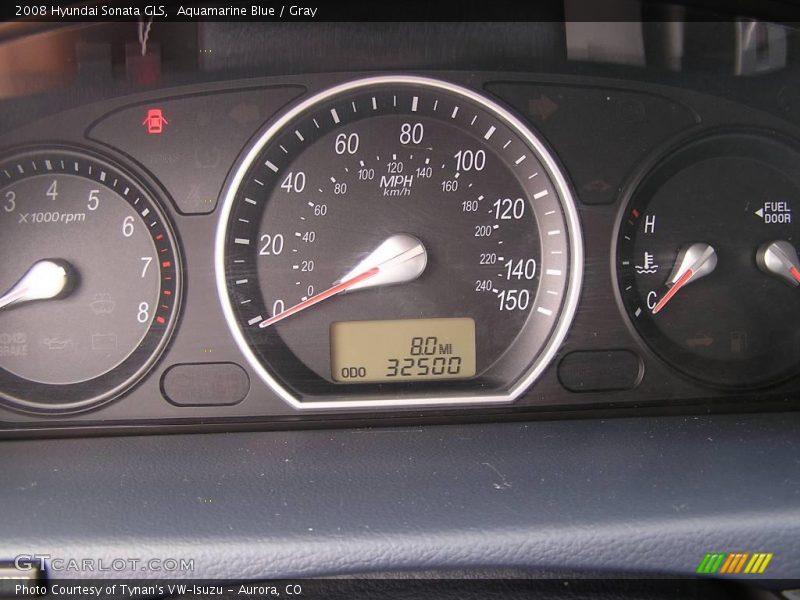 Aquamarine Blue / Gray 2008 Hyundai Sonata GLS