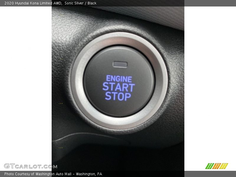 Sonic Silver / Black 2020 Hyundai Kona Limited AWD