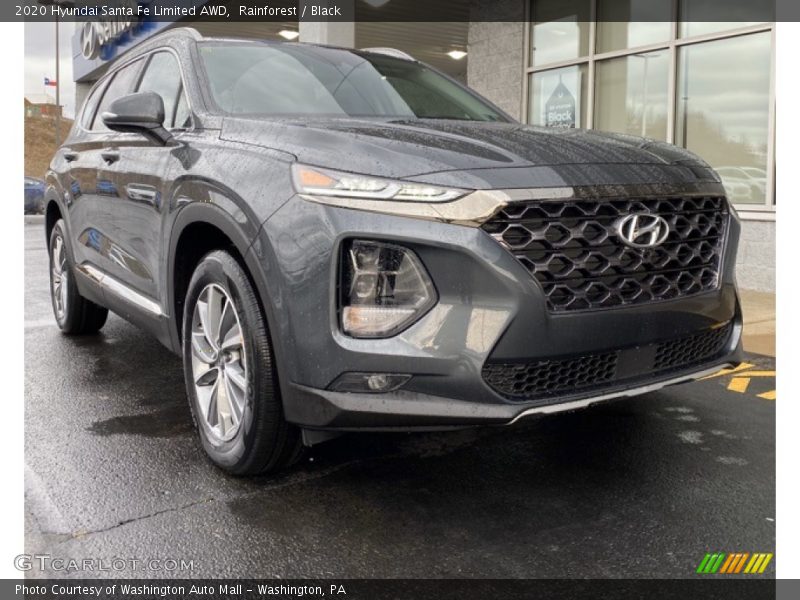 Rainforest / Black 2020 Hyundai Santa Fe Limited AWD