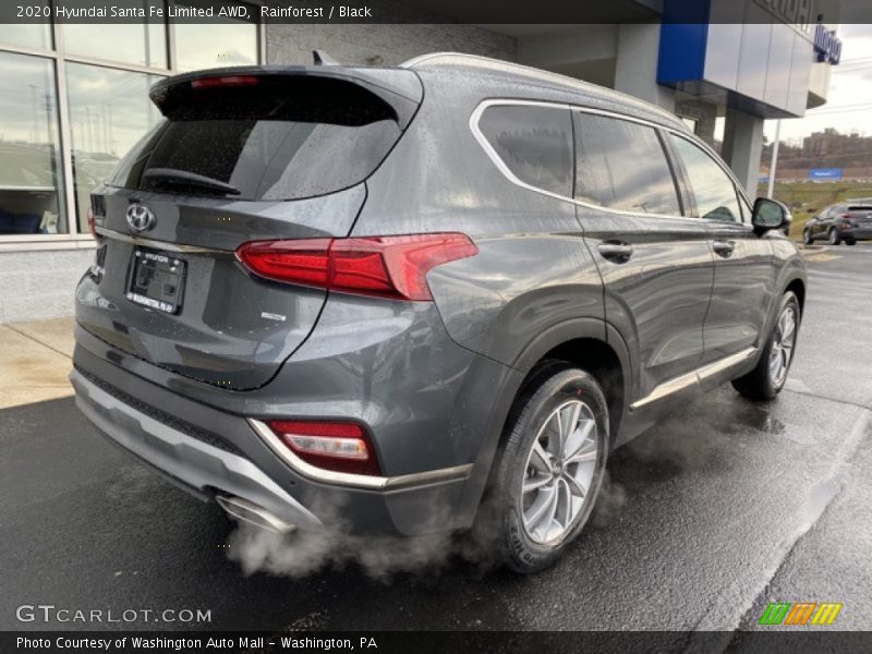 Rainforest / Black 2020 Hyundai Santa Fe Limited AWD