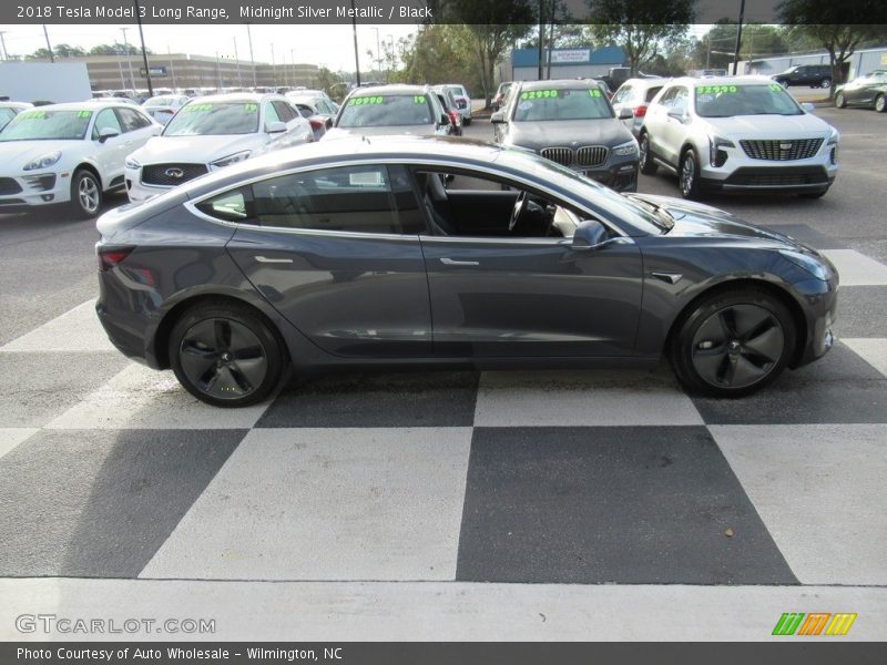  2018 Model 3 Long Range Midnight Silver Metallic