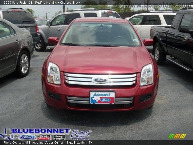 Redfire Metallic / Charcoal Black 2009 Ford Fusion SE