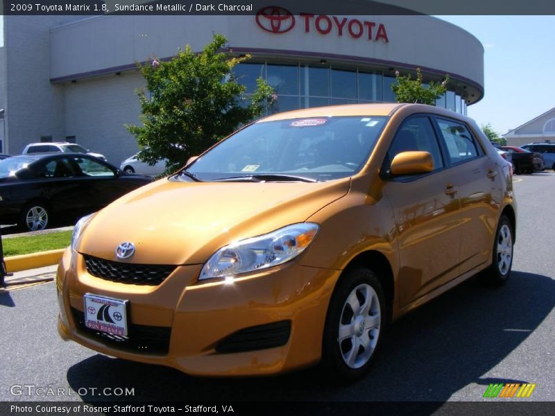 Sundance Metallic / Dark Charcoal 2009 Toyota Matrix 1.8